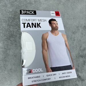 Comfort Mesh Tank 3-Pack 32Degrees Cool White Medium Quick Dry a0683
